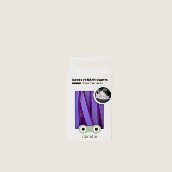 Lacets Réfléchissants — Safe & Cool<span> - </span>Violet-ton sur ton