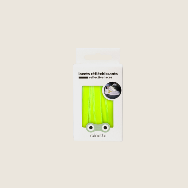 Lacets Réfléchissants — Safe & Cool<span> - </span>Jaune fluo-ton sur ton